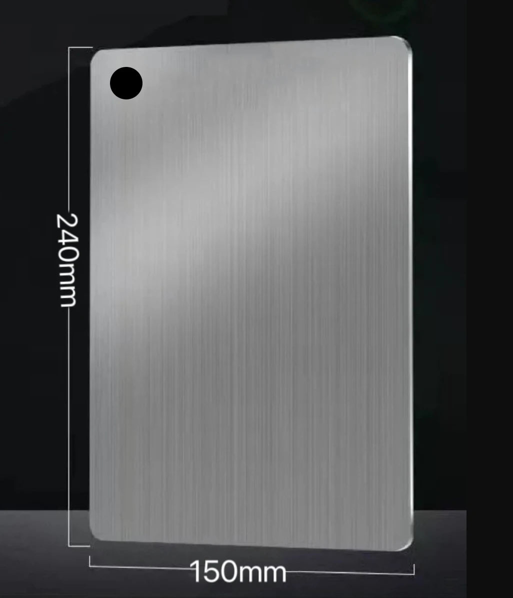 Tábua de Corte Inox Antibacteriana Premium — Durável, Higiênica e à Prova de Odores | COZY&COOK®