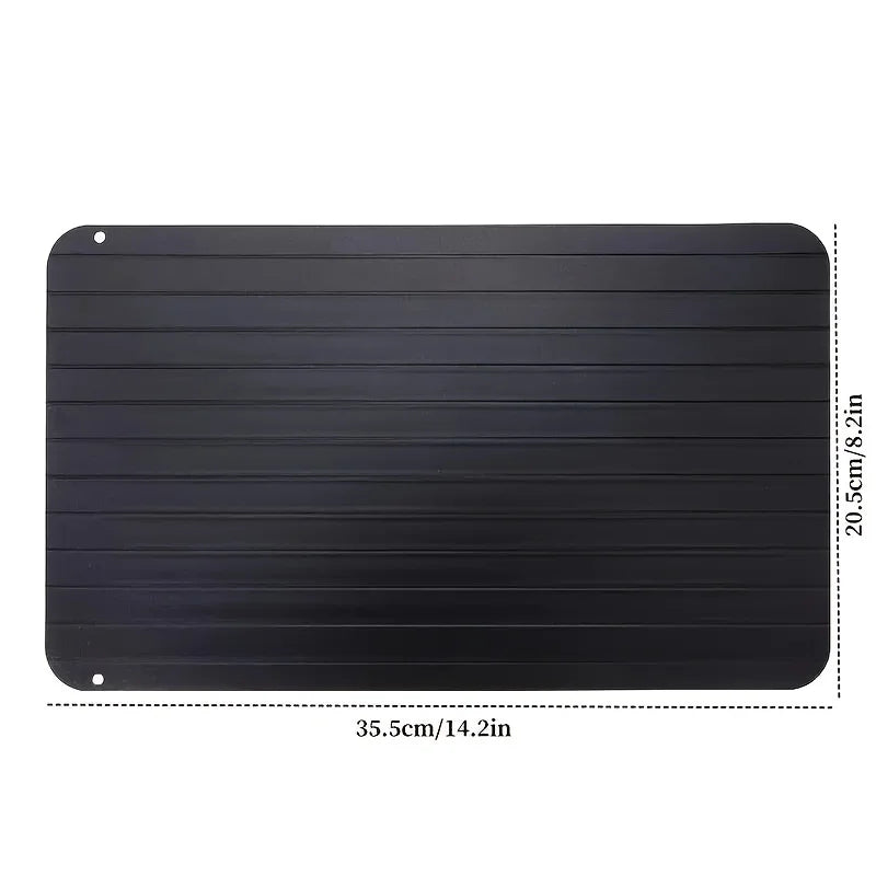 Tábua de Descongelamento Rápido em Alumínio Premium — Descongela Carnes, Peixes e Aves em Minutos, Sem Micro-ondas e Sem Perder Sabor | COZY&COOK®